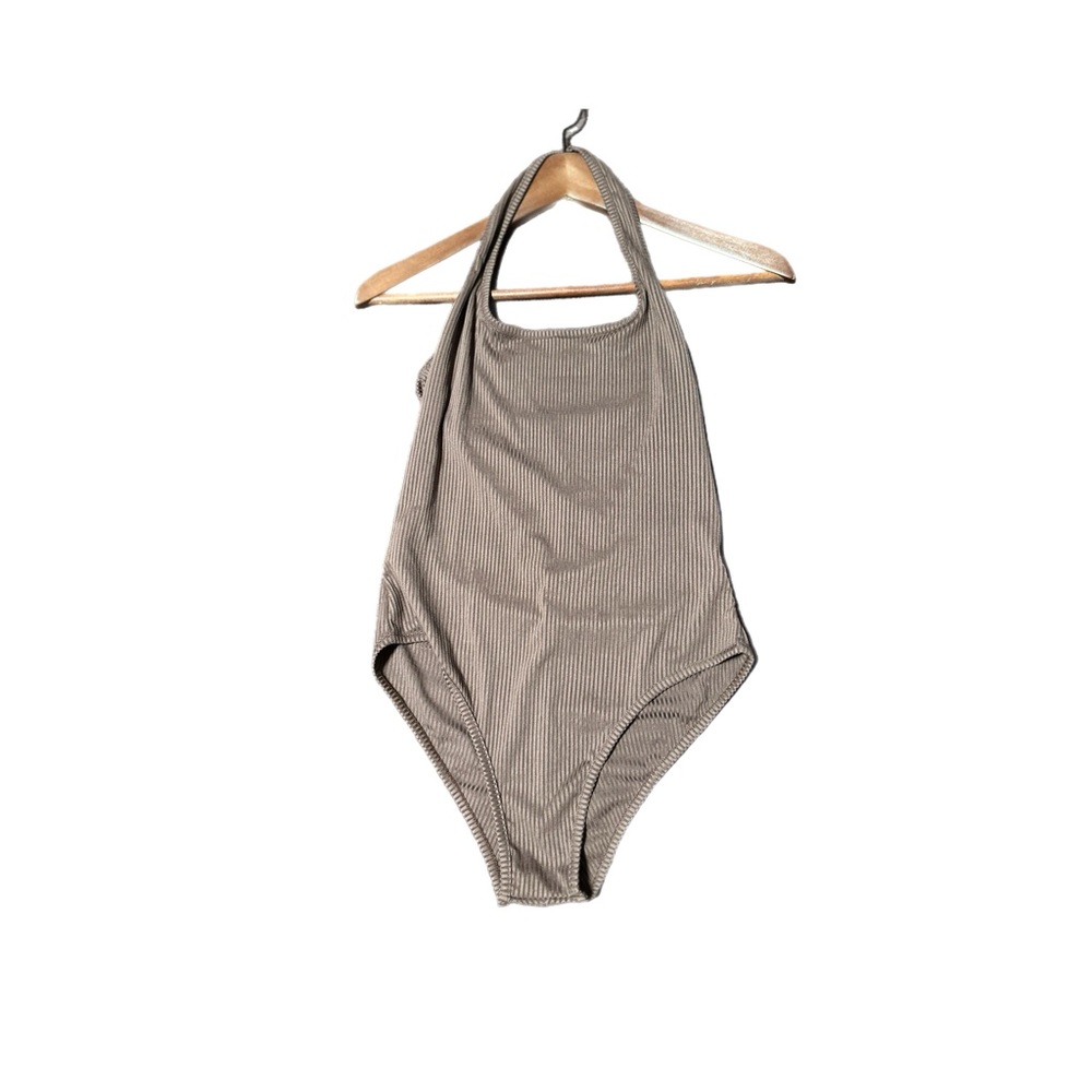 Brown halter top